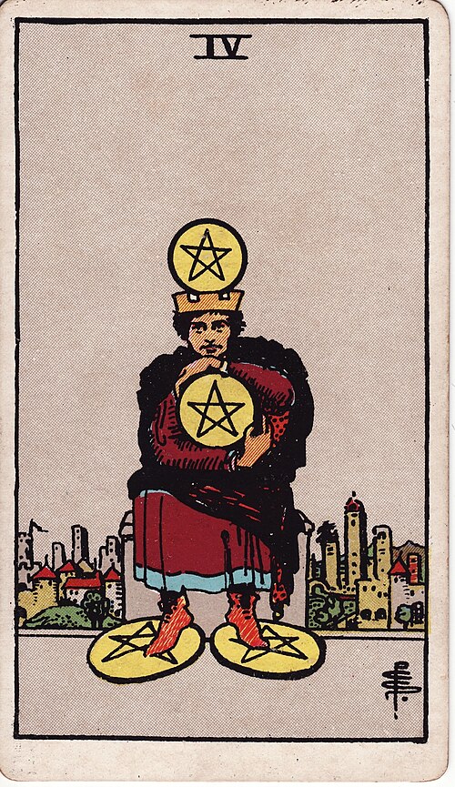 Four of Pentacles tarot card